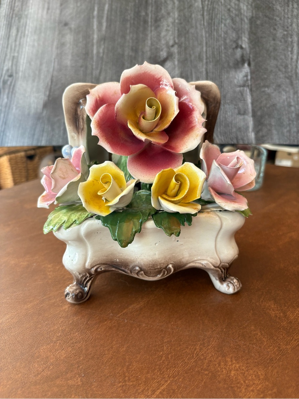 Handcrafted Ceramic Floral Centerpiece